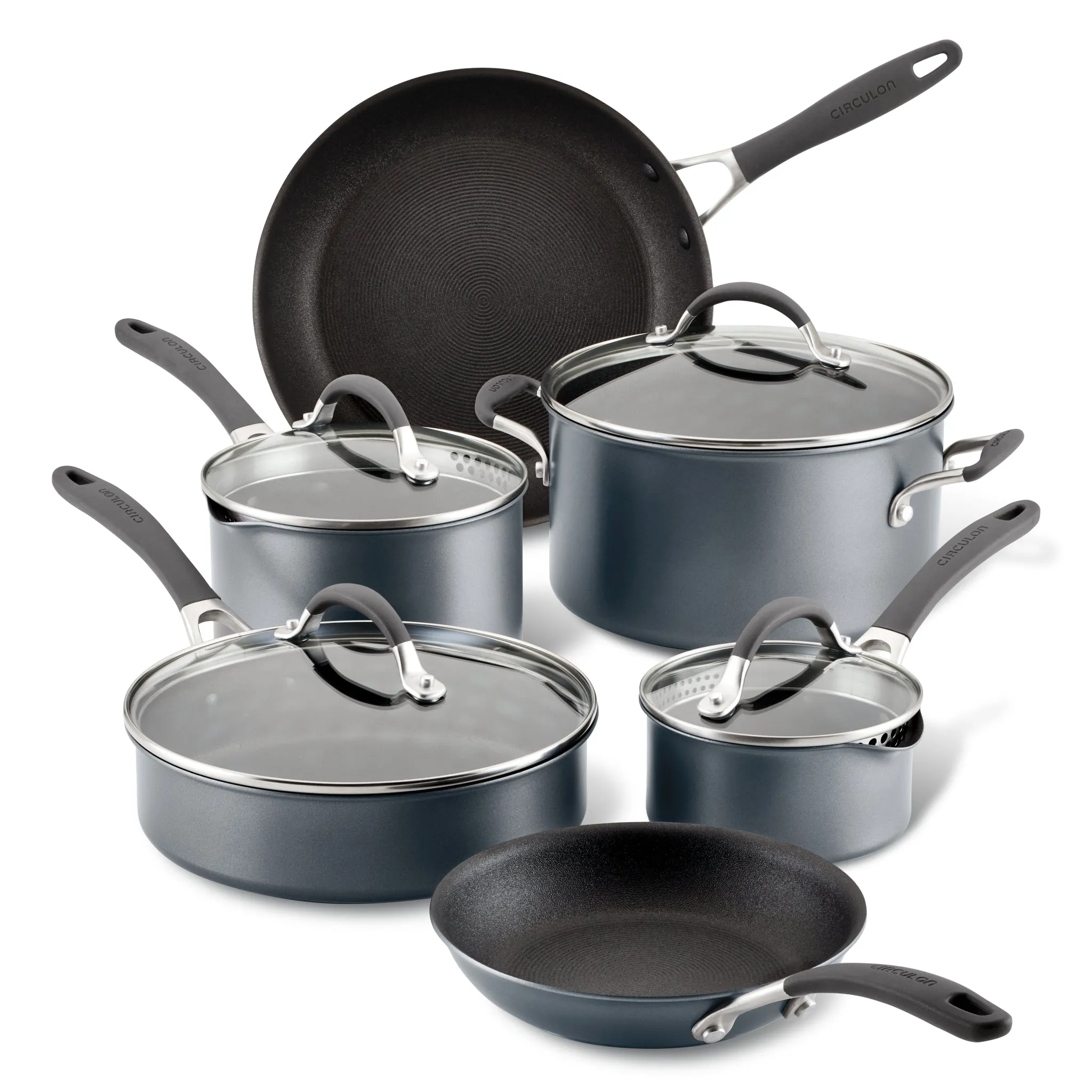 10-Piece ScratchDefense™ A1 Series Nonstick Cookware Set