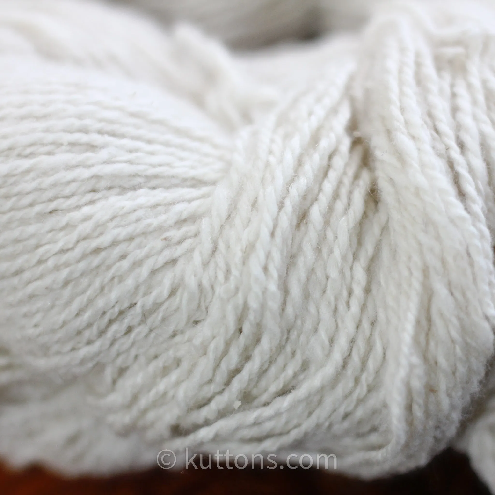 100% Pashmina Cashmere Wool Hank (2-Ply) - Handspun by Women Weavers in Ladakh, Himalayas | Cream, 50 gms approx (Single Roll)