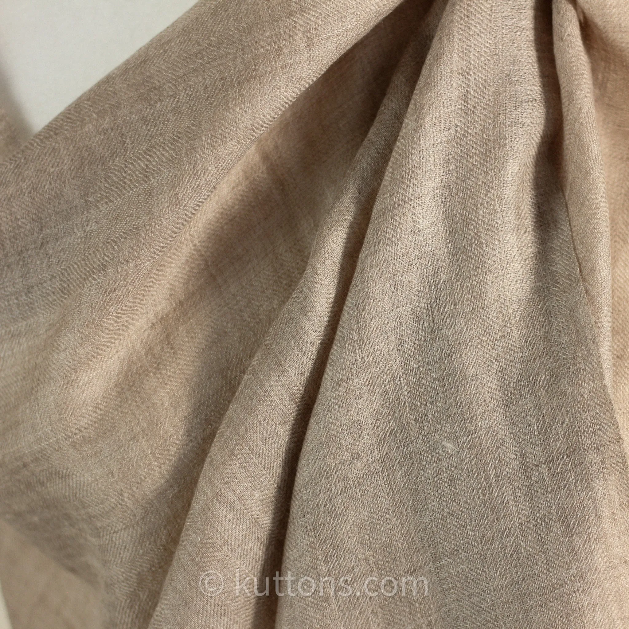 100% Pure Pashmina Cashmere Scarf - Soft Featherweight Handspun Pashmina Wool Stole from Ladakh, Himalayas | Brown, 15x70"