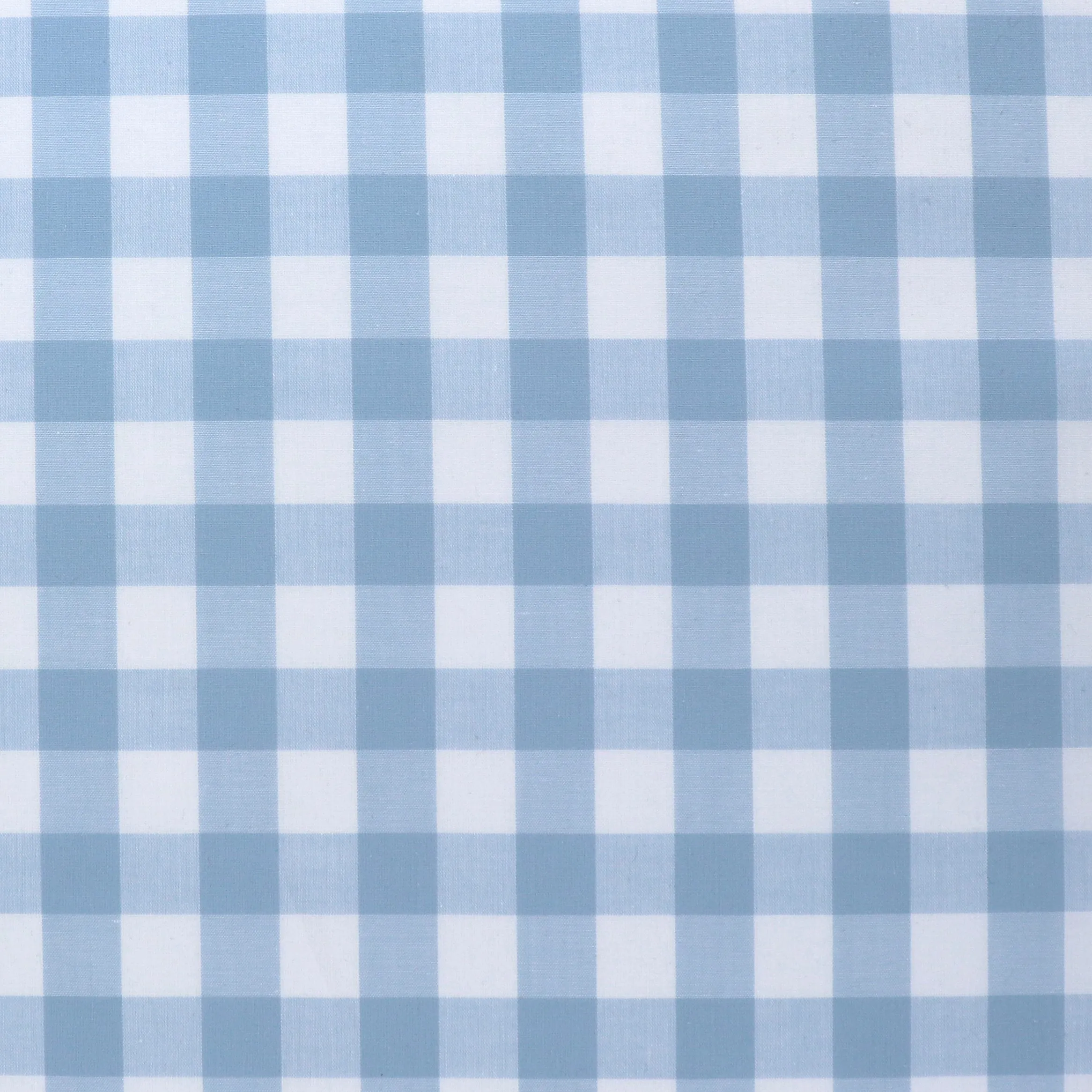 17mm Gingham Yarn Dyed Cotton - Pale Blue