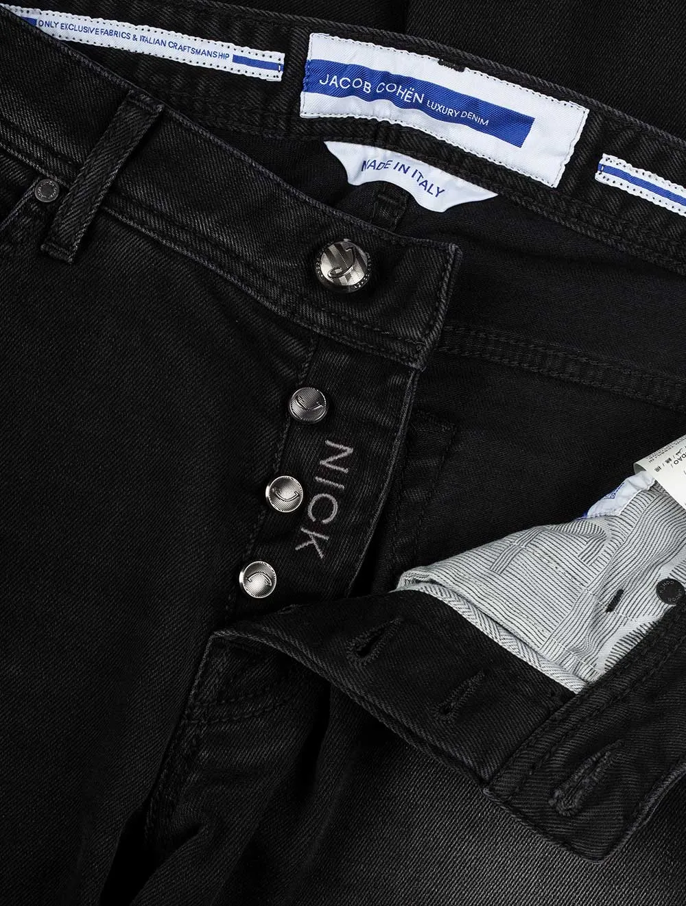 5 Pocket Black Badge Nick Jeans Dark Grey