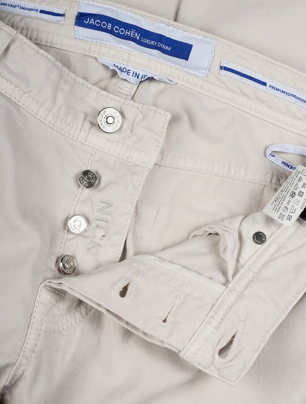 5 Pocket Nick Slim Jean Cream