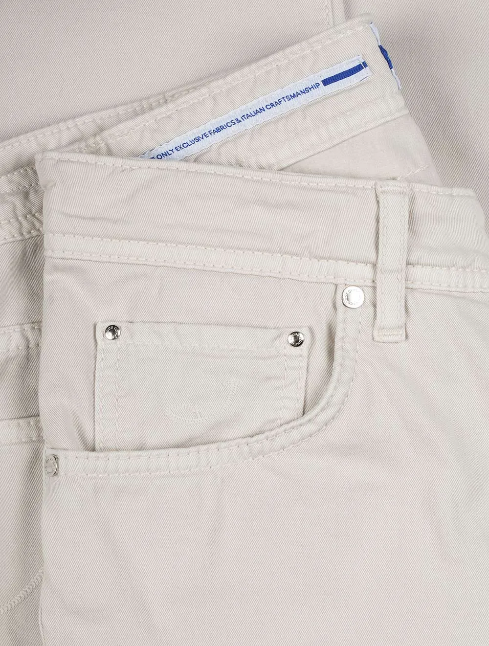 5 Pocket Nick Slim Jean Cream