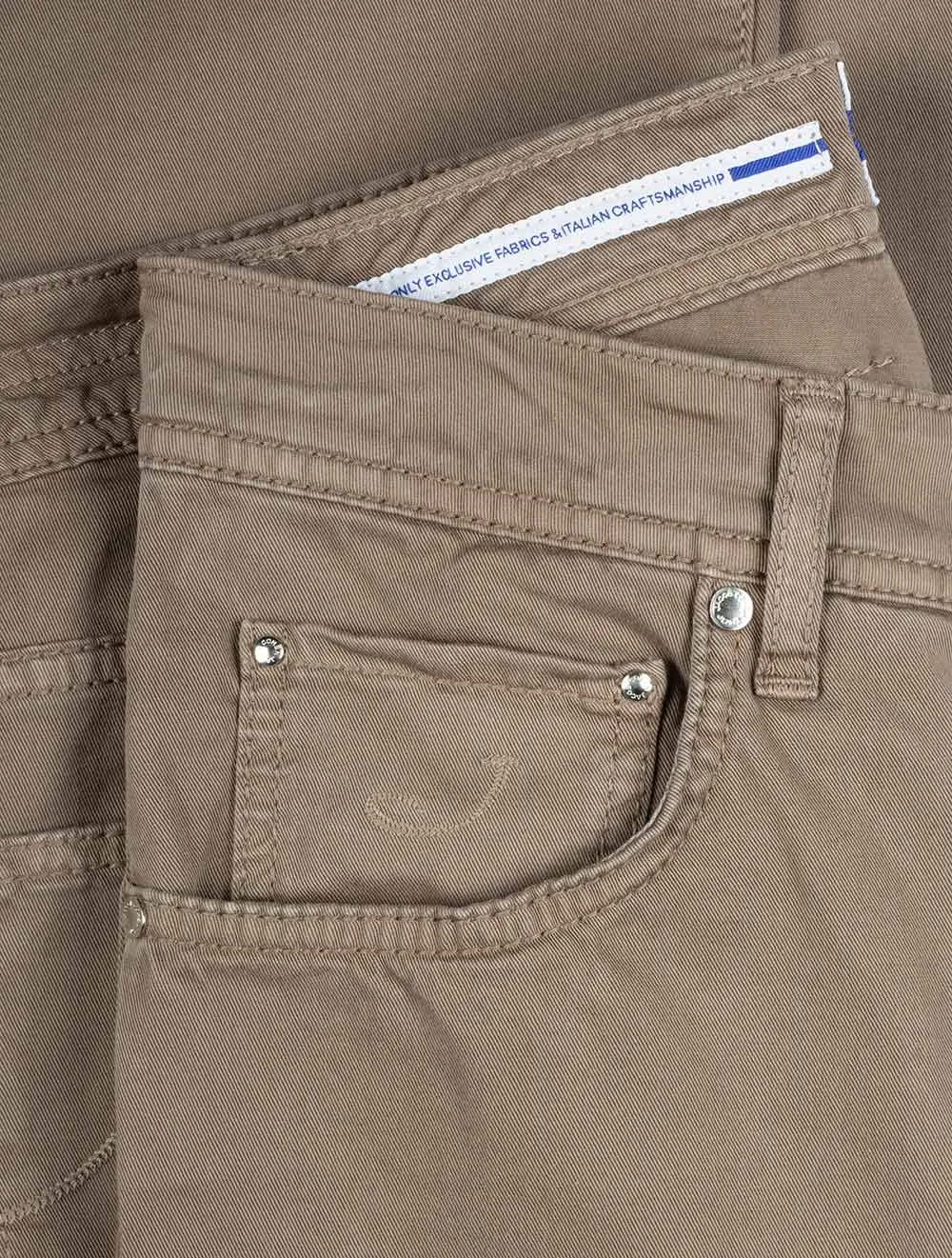 5 Pocket Nick Slim Jean Dark Beige