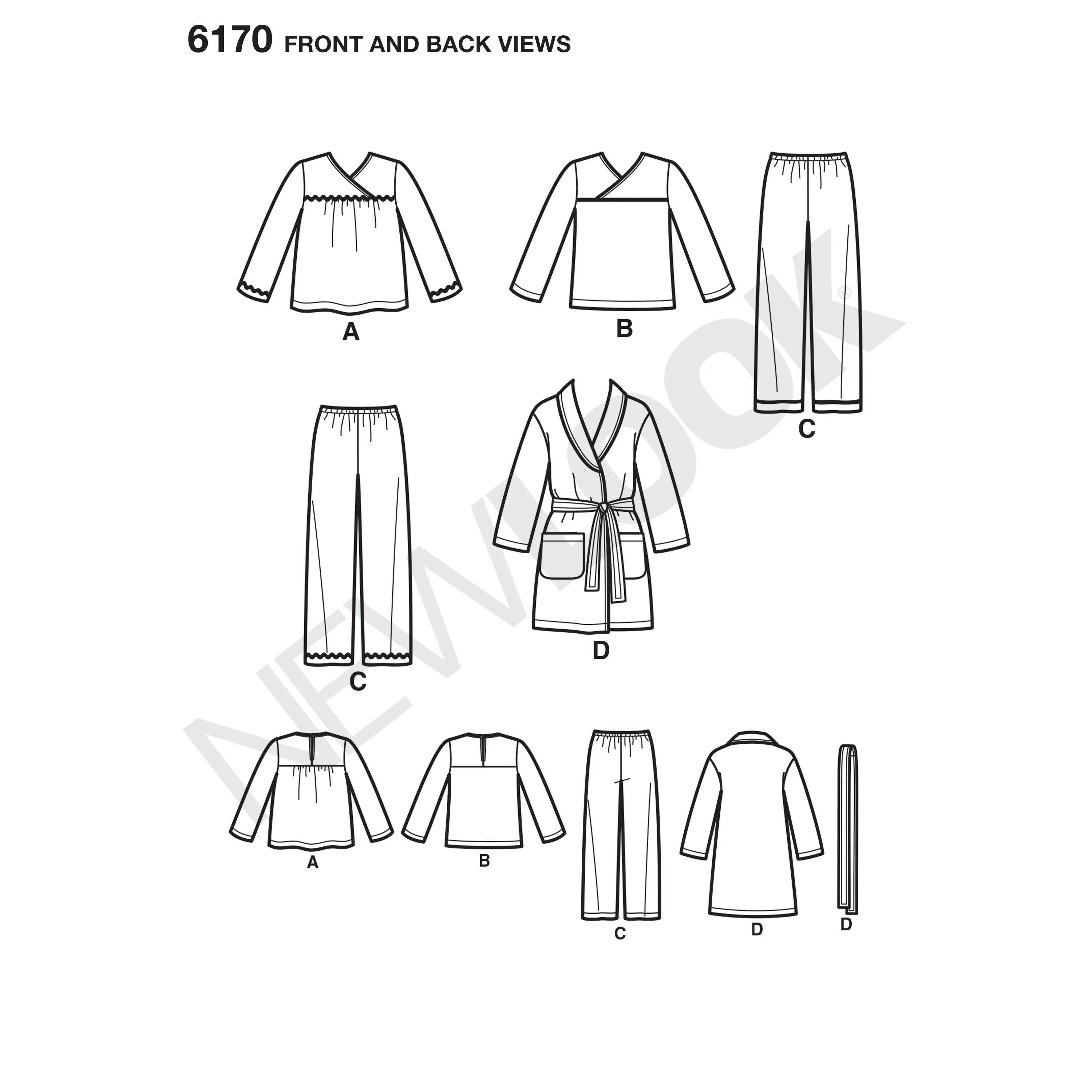 6170 Toddlers' and Child's Pajamas