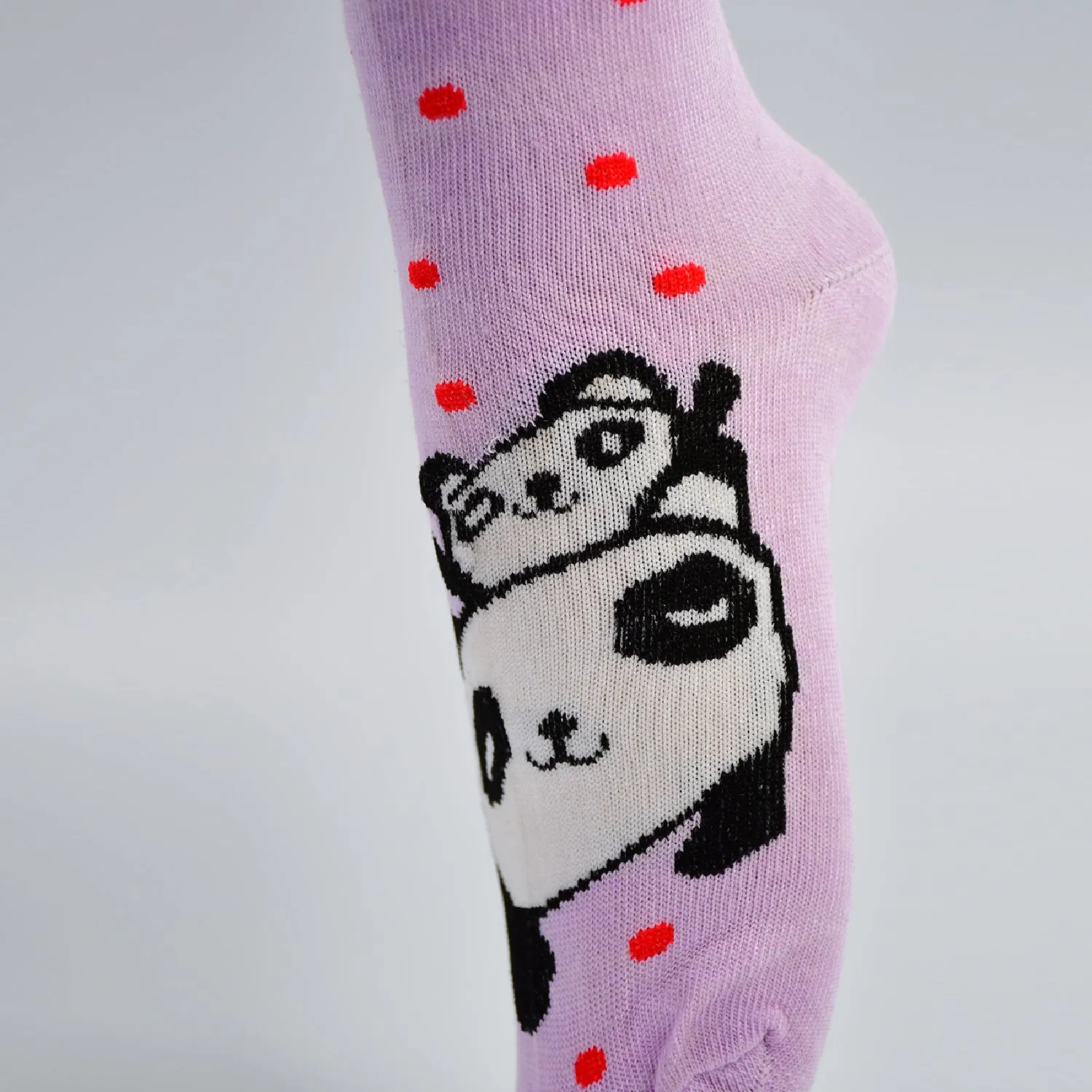 7376 1PAIR PANDA DESIGN SOCKS FOR WOMEN