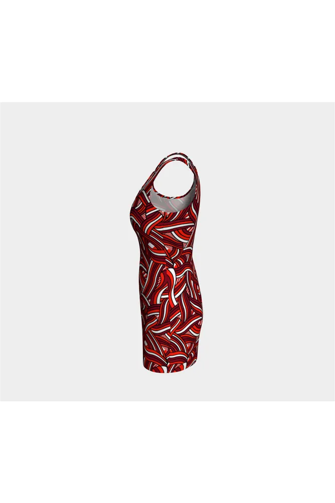 Abstract Bodycon Dress