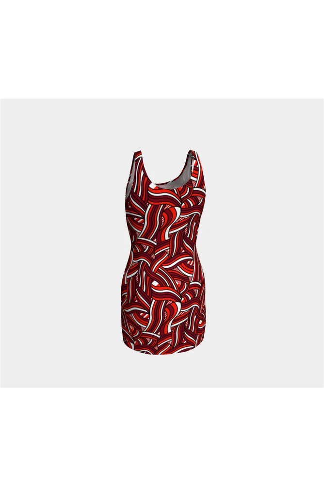 Abstract Bodycon Dress