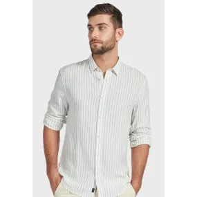 Academy Brand Men's Joey Long Sleeve Shirt - Natural/Blue