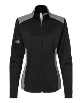 Adidas Women's Textured Mixed Media Full-Zip Jacket A529