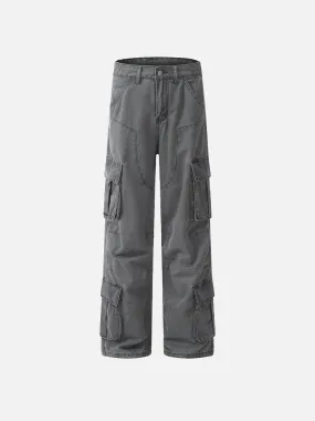 Aelfric Eden Grey Multi Pocket Cargo Pants