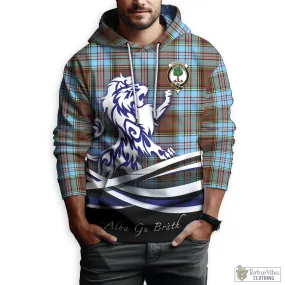 Anderson Ancient Tartan Hoodie with Alba Gu Brath Regal Lion Emblem