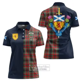 Anderson of Arbrake Tartan Women's Polo Shirt Alba with Scottish Lion Royal Arm Half Style