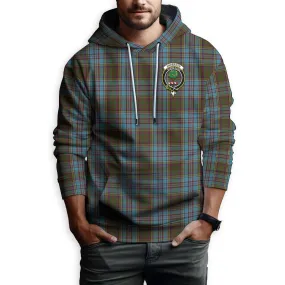 Anderson Tartan Hoodie with Family Crest