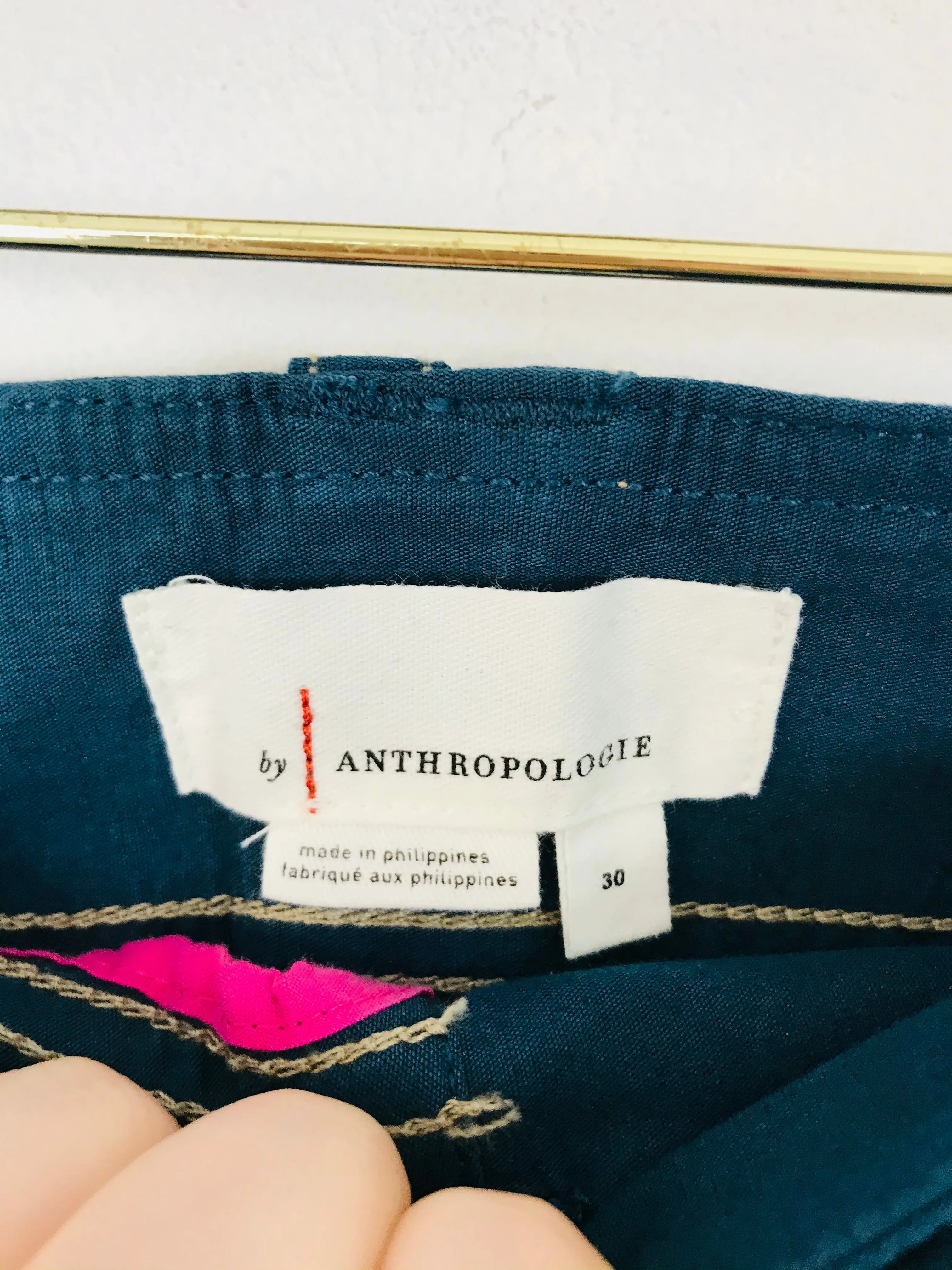 Anthropologie Women’s Wide Leg Trousers Culottes | 30 UK10-12 | Blue