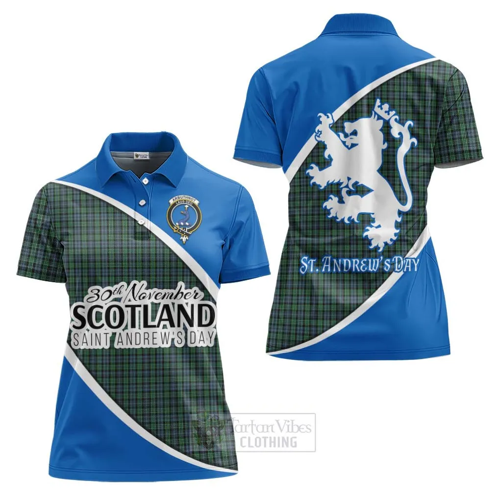 Arbuthnot Family Crest Tartan Women's Polo Shirt Celebrate Saint Andrew's Day in Style