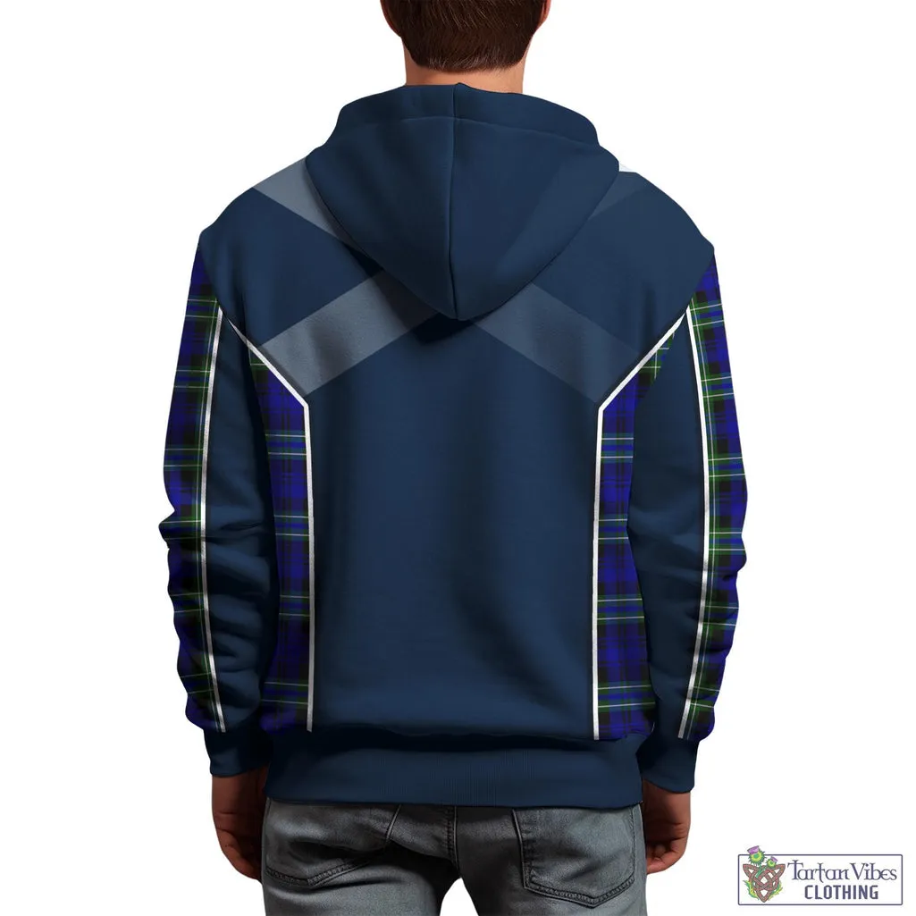 Arbuthnot Modern Tartan Hoodie with Family Crest and Scottish Thistle Vibes Sport Style