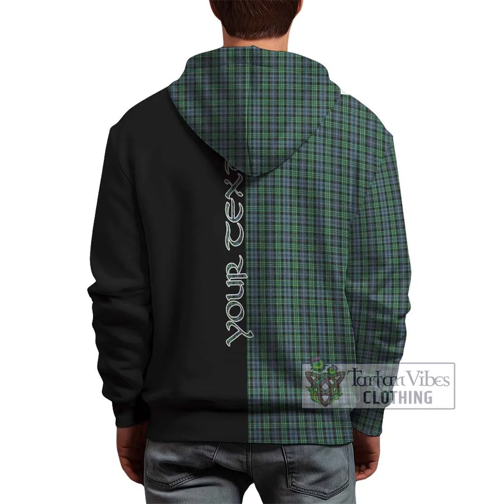 Arbuthnot Tartan Hoodie with Family Crest and Half Of Me Style