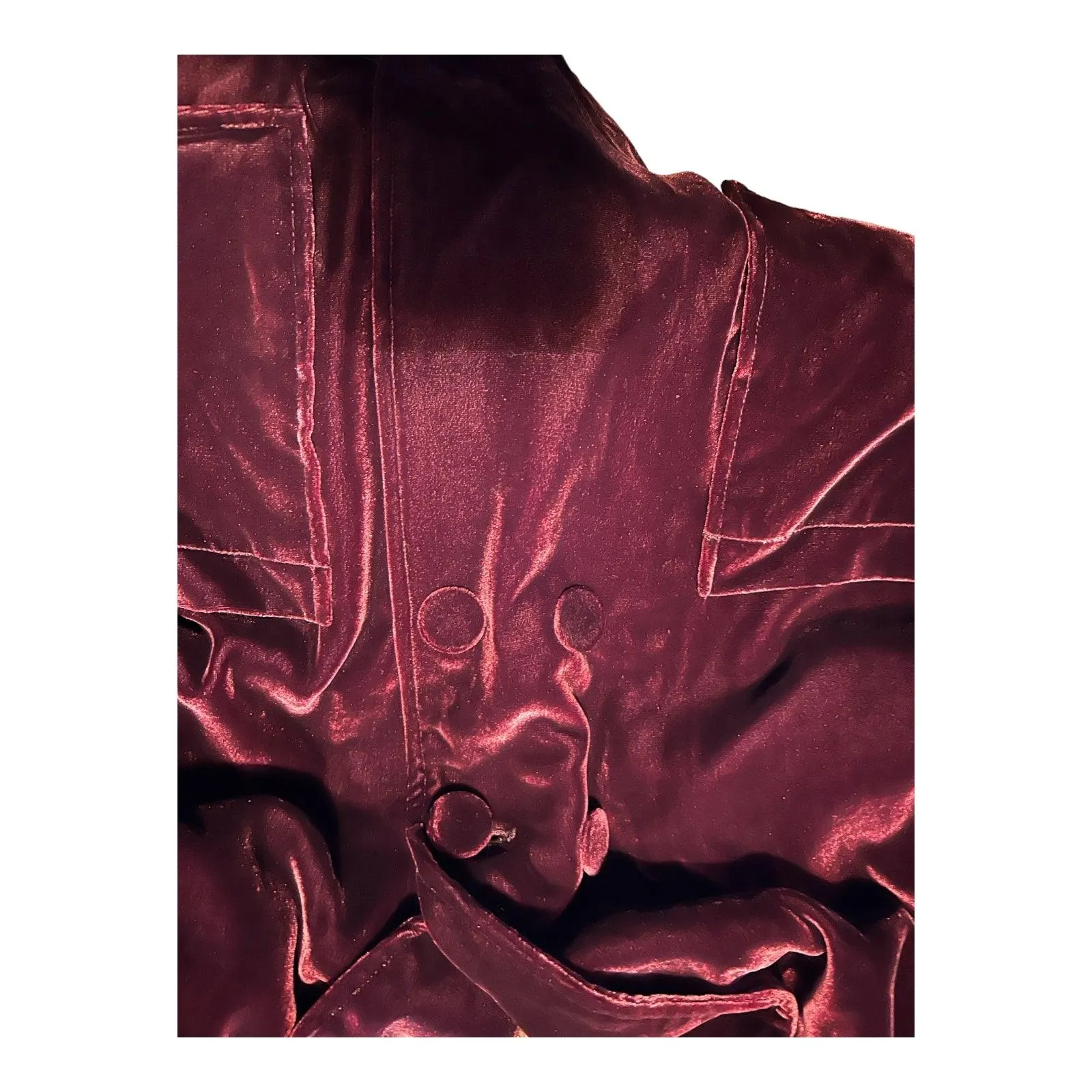 Armand Ventilo Velour feel Long Sleeved Burgundy Jacket UK Size 12