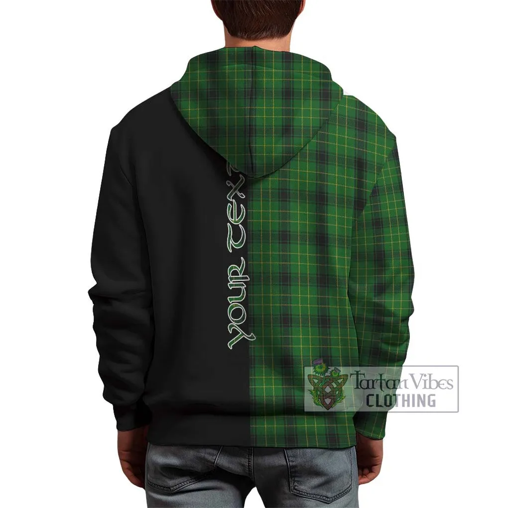 Arthur Highland Tartan Hoodie with Family Crest and Half Of Me Style