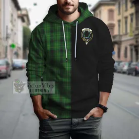 Arthur Highland Tartan Hoodie with Family Crest and Half Of Me Style