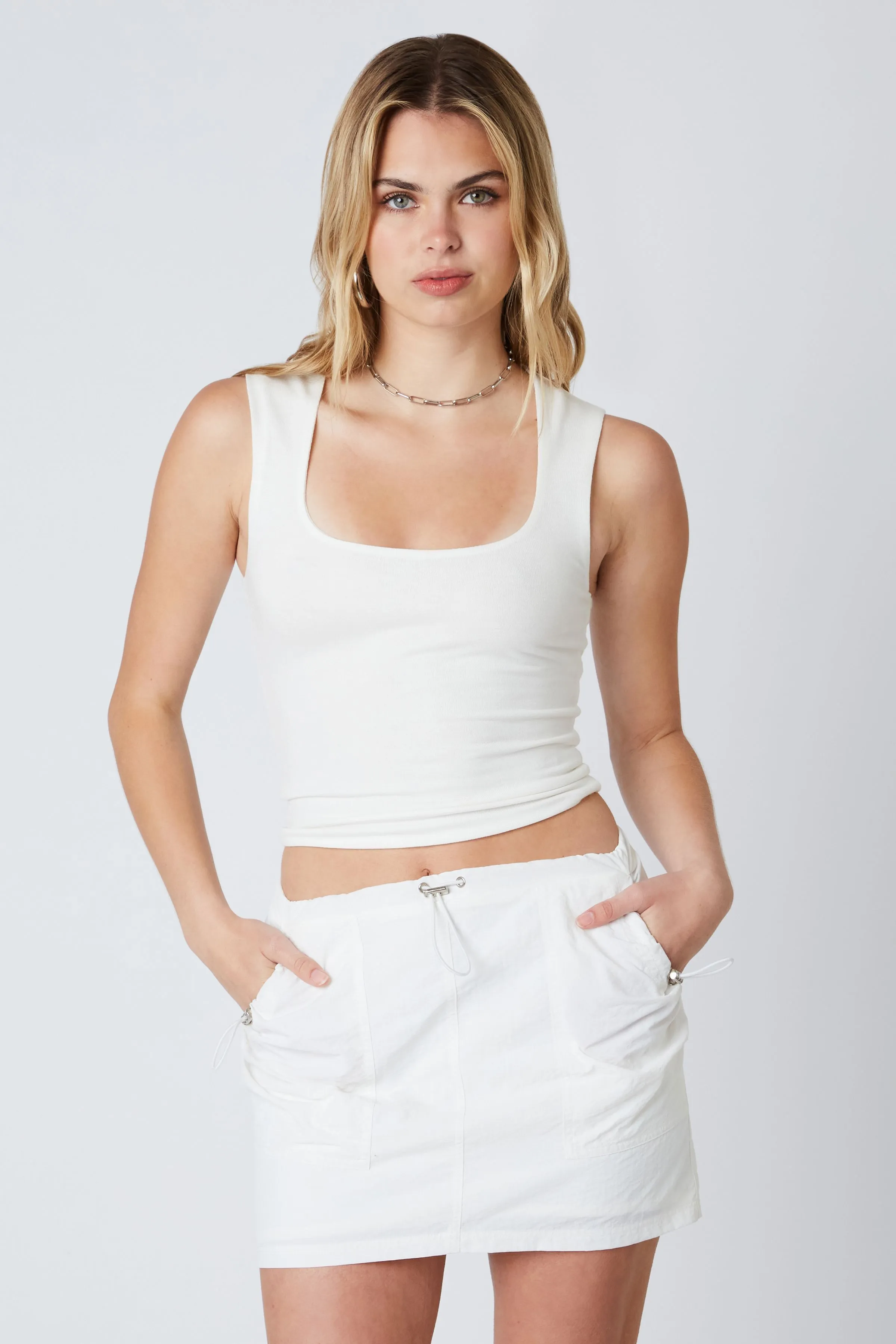 Ashleigh Mini Skirt White