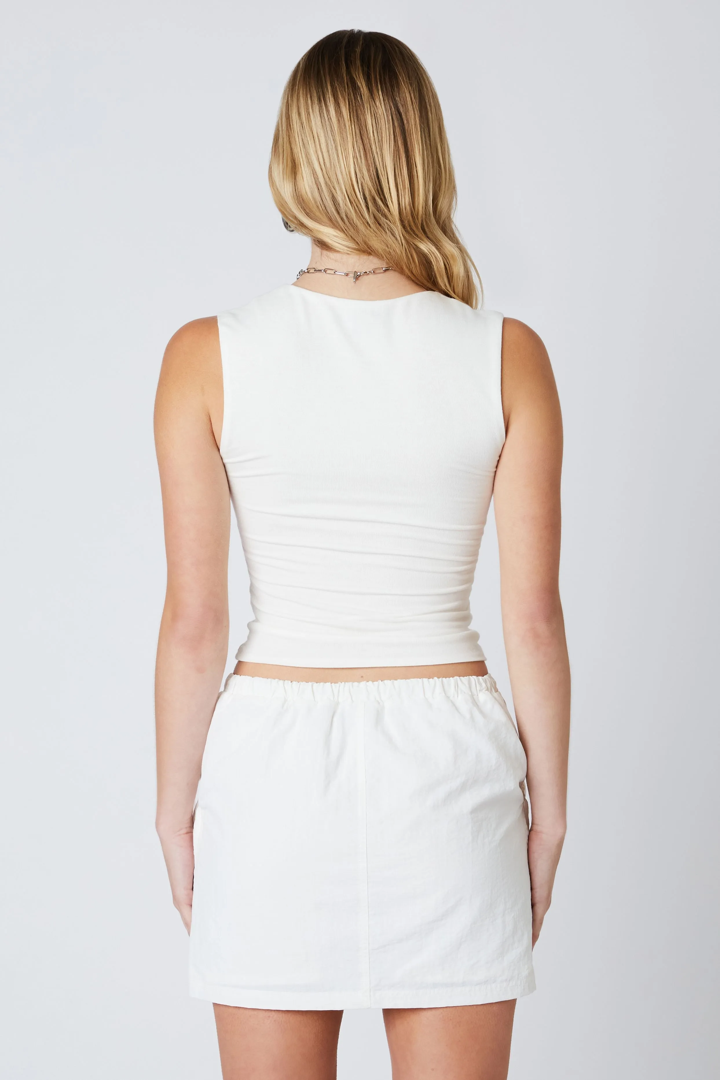 Ashleigh Mini Skirt White