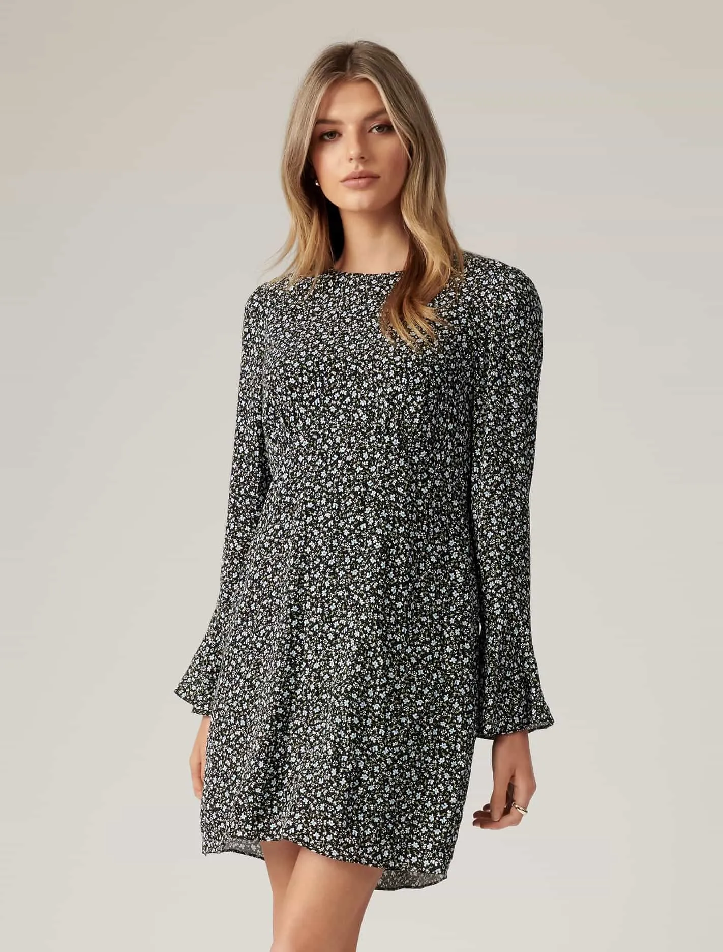 Aspen Petite Flare Sleeve Dress