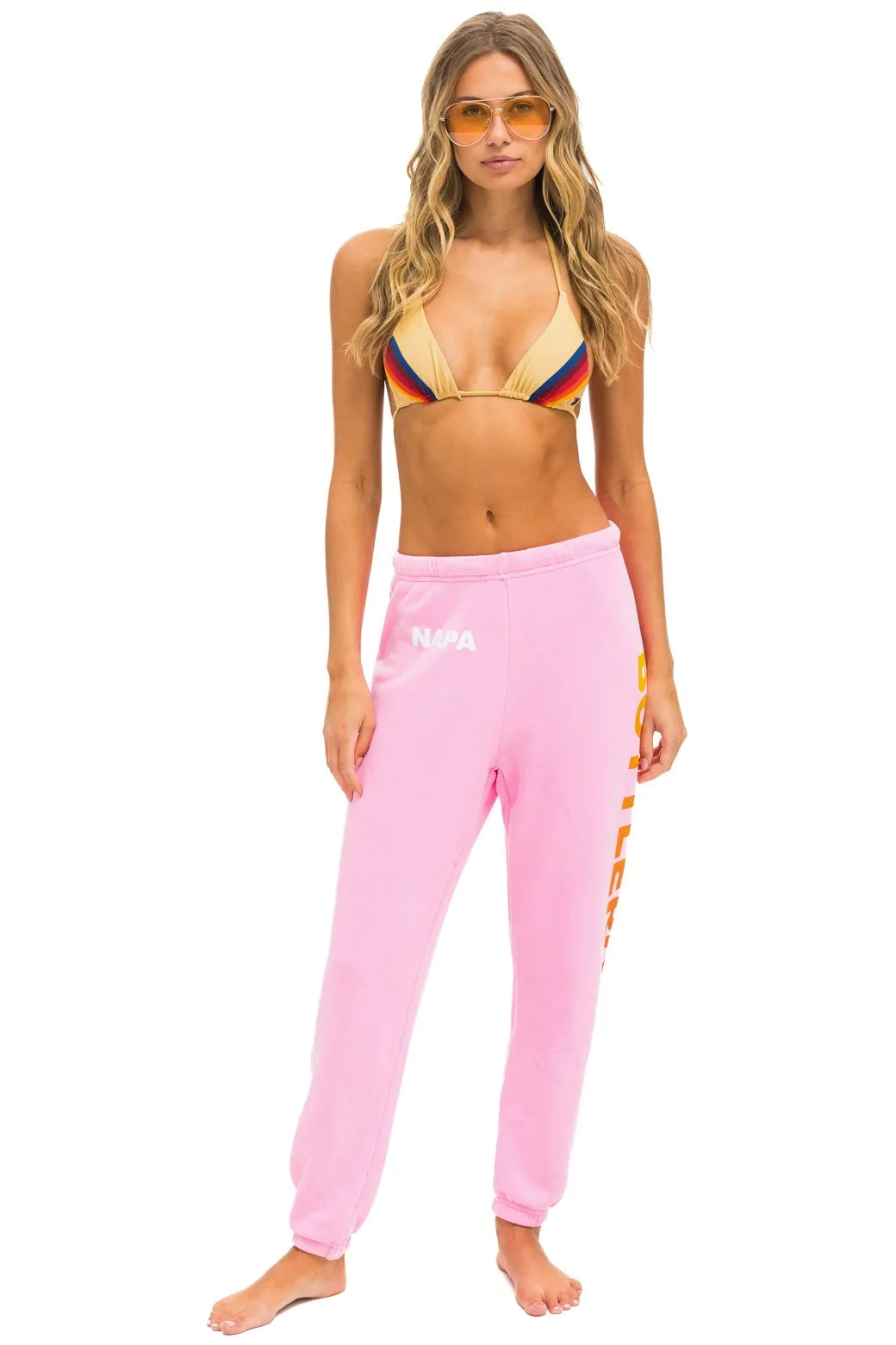 AVIATOR NATION BOTTLEROCK 2024 SWEATPANTS - NEON PINK