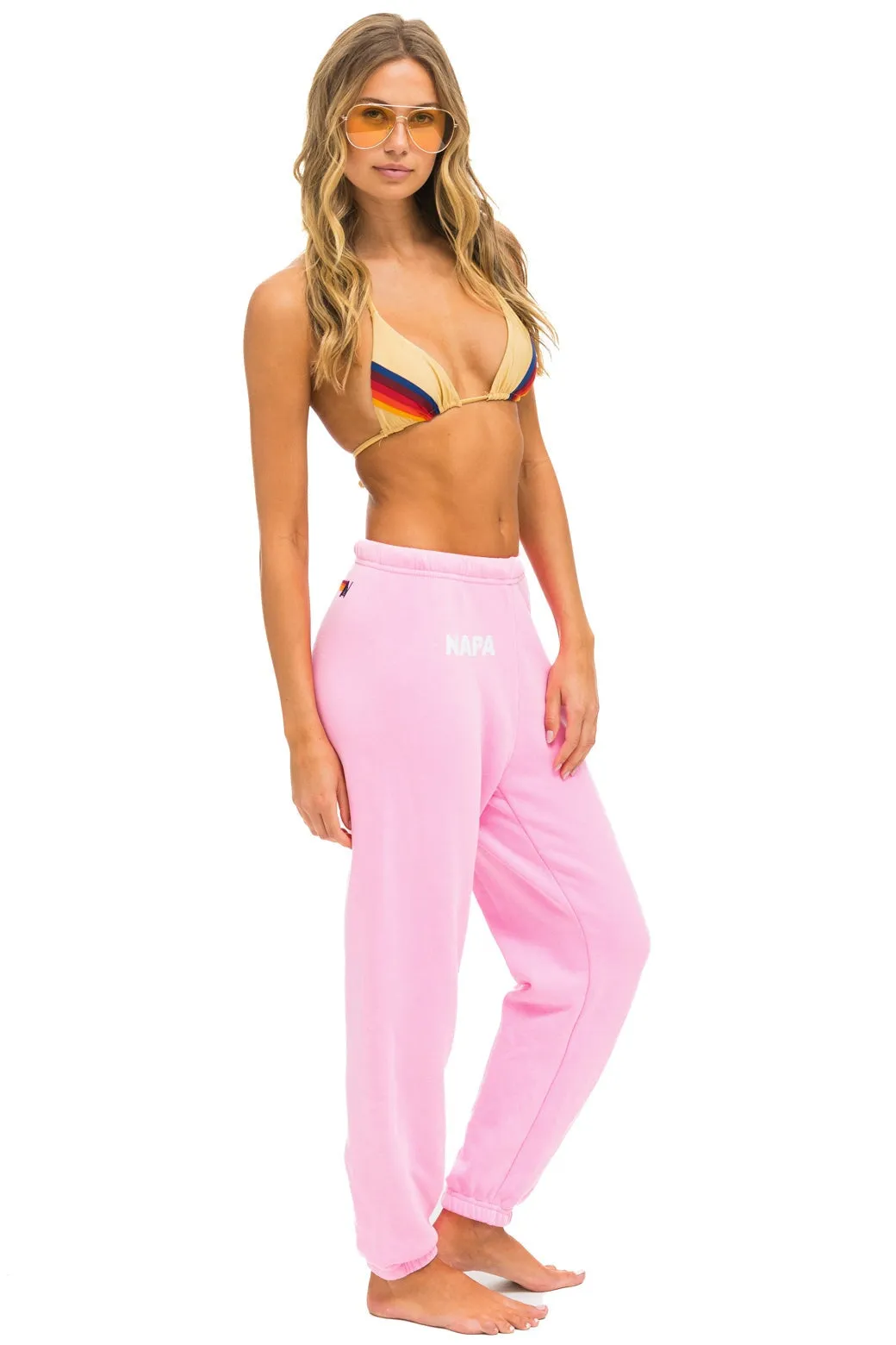 AVIATOR NATION BOTTLEROCK 2024 SWEATPANTS - NEON PINK