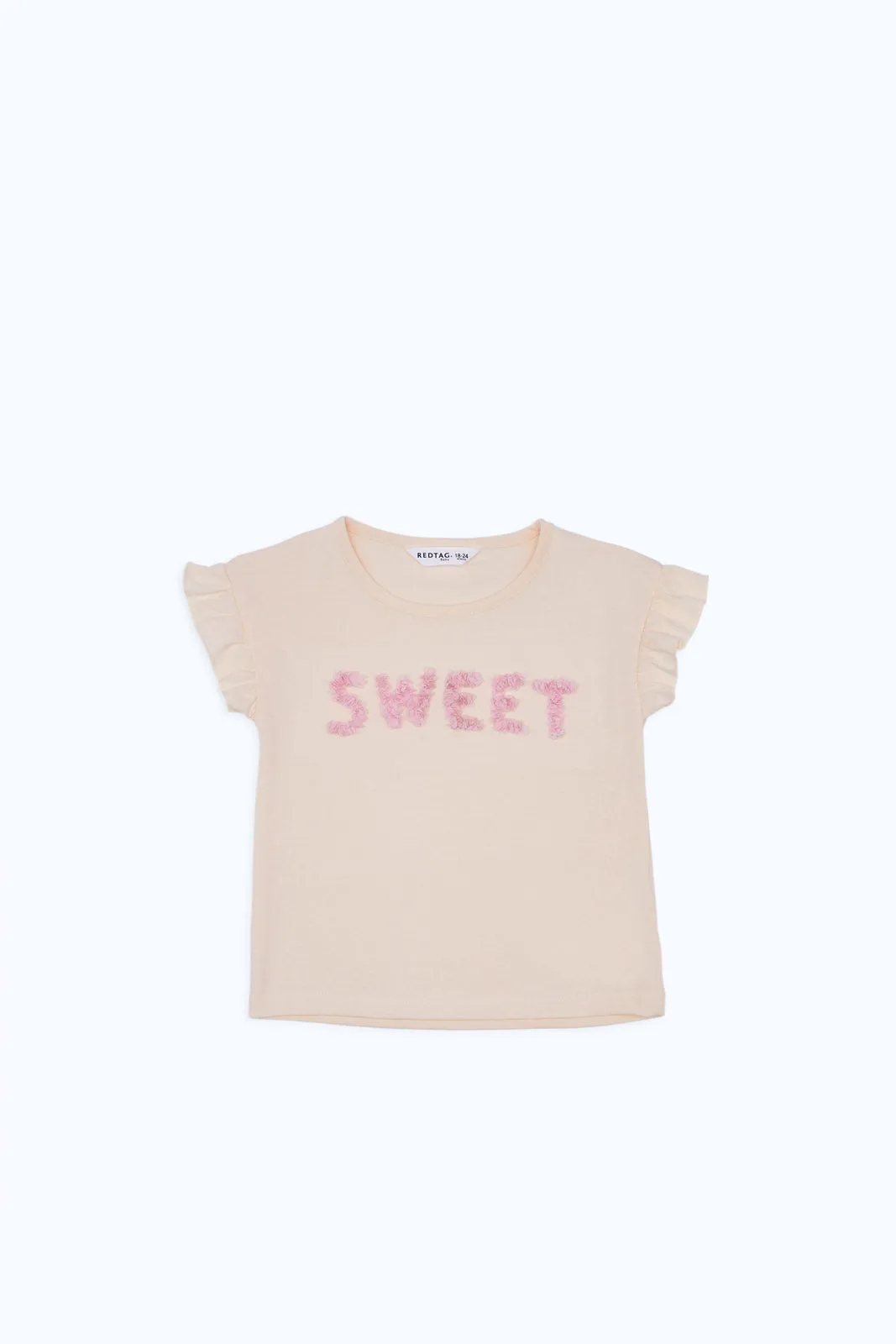 Baby Girls Cream Applique T-Shirt