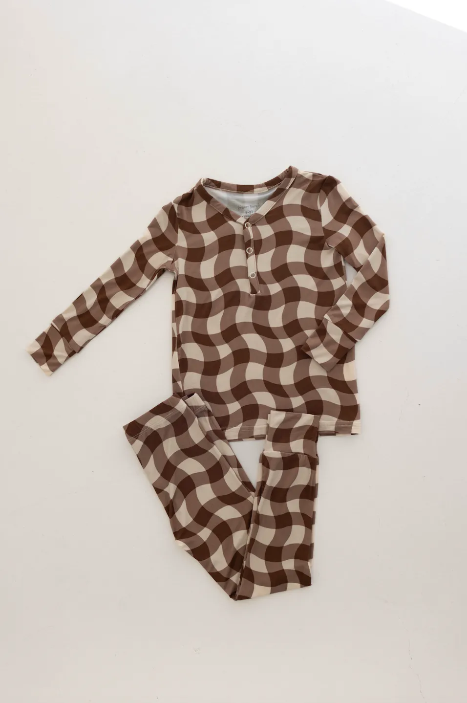 Bamboo Two Piece Pajamas | Groovy Gingham