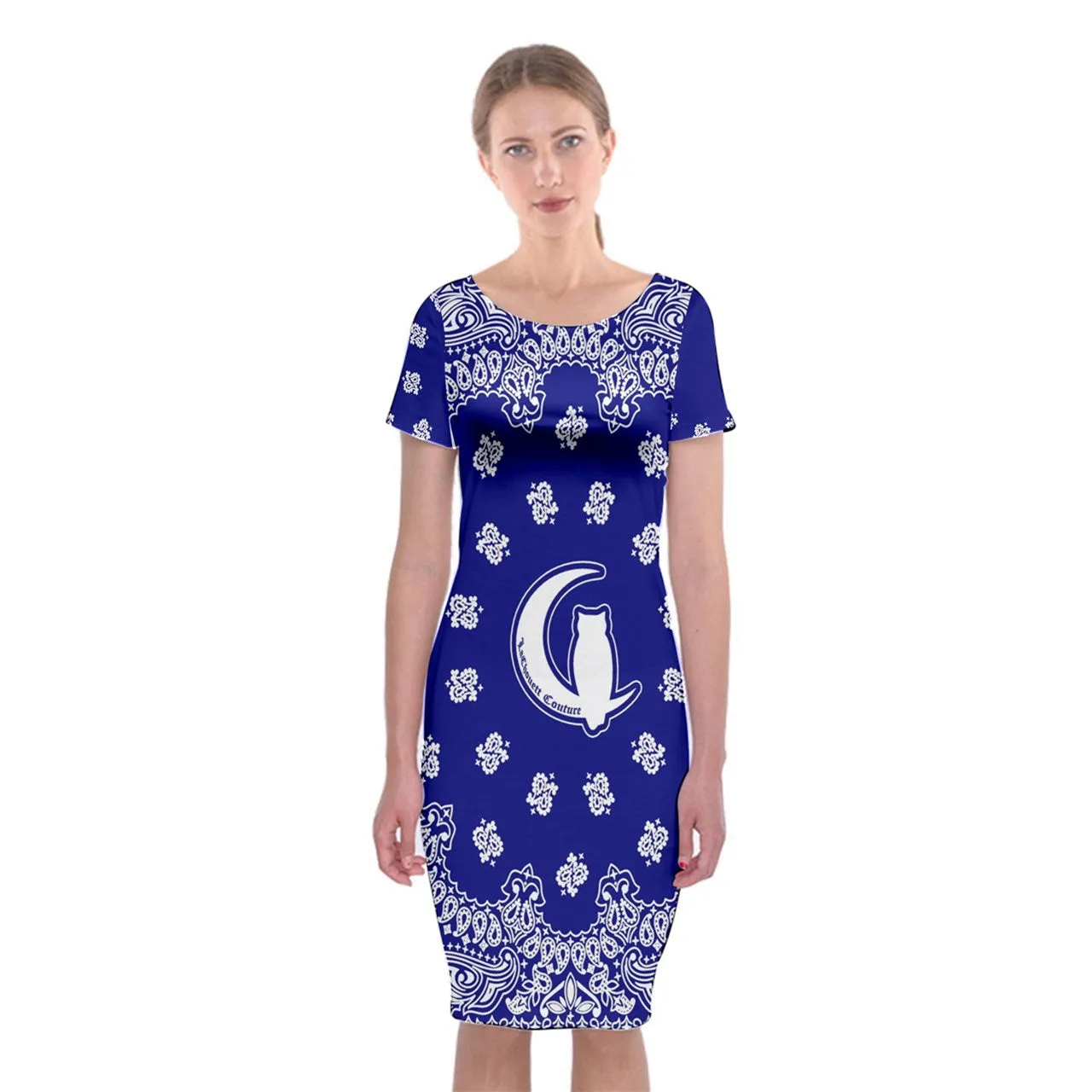 Bandana Cs'up Classic Short Sleeve Midi Dress