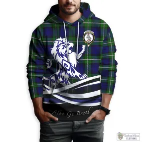 Bannerman Tartan Hoodie with Alba Gu Brath Regal Lion Emblem