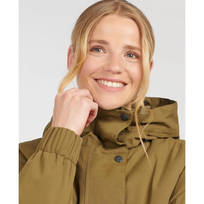 Barbour Hauxley Ladies Waterproof Jacket - Nori Green/Dusky Green