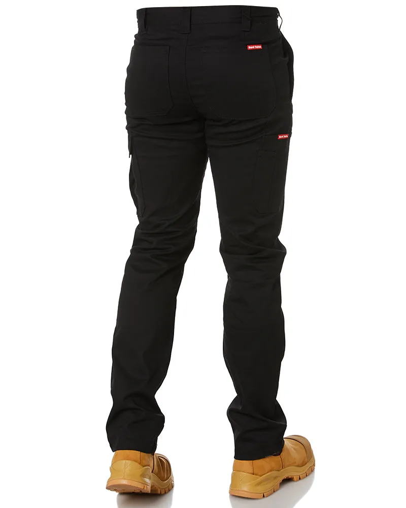 Basic Stretch Cargo Pant - Black