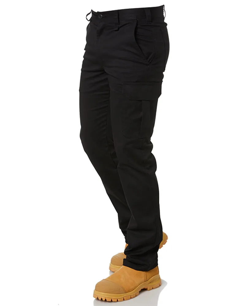 Basic Stretch Cargo Pant - Black