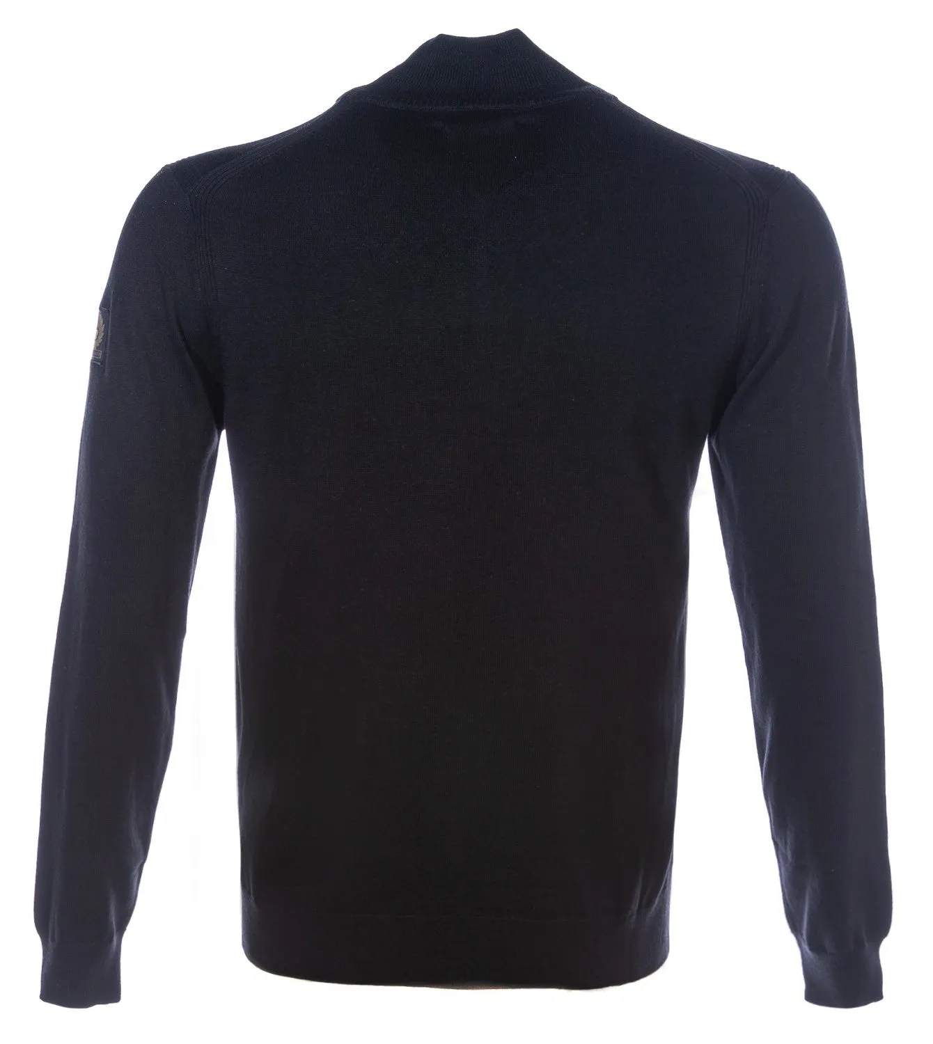 Belstaff Bay Half Zip Jumper in Black