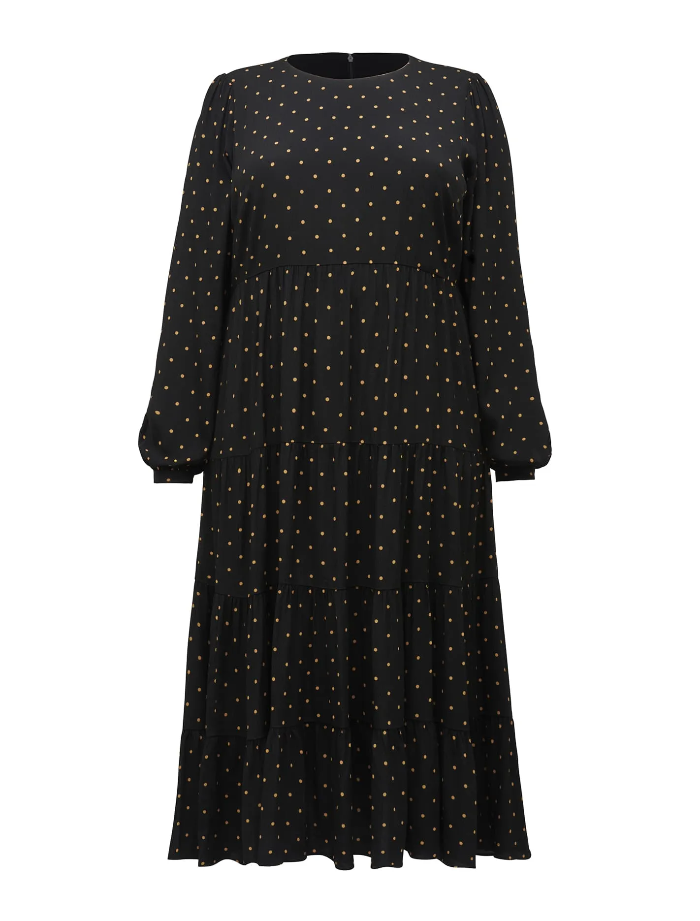 Betty Curve Long Sleeve Smock Dress