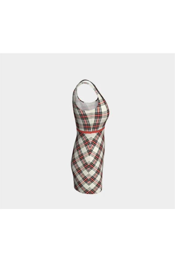 Bidirectional Plaid Bodycon Dress