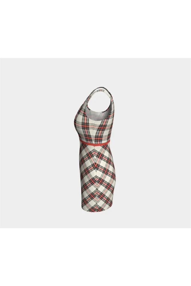 Bidirectional Plaid Bodycon Dress