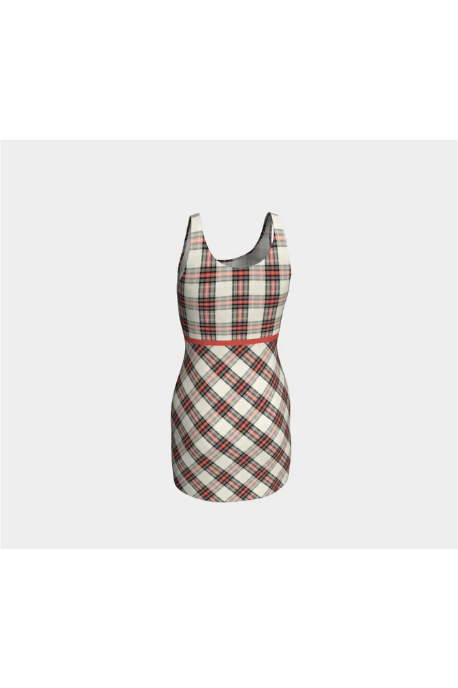 Bidirectional Plaid Bodycon Dress