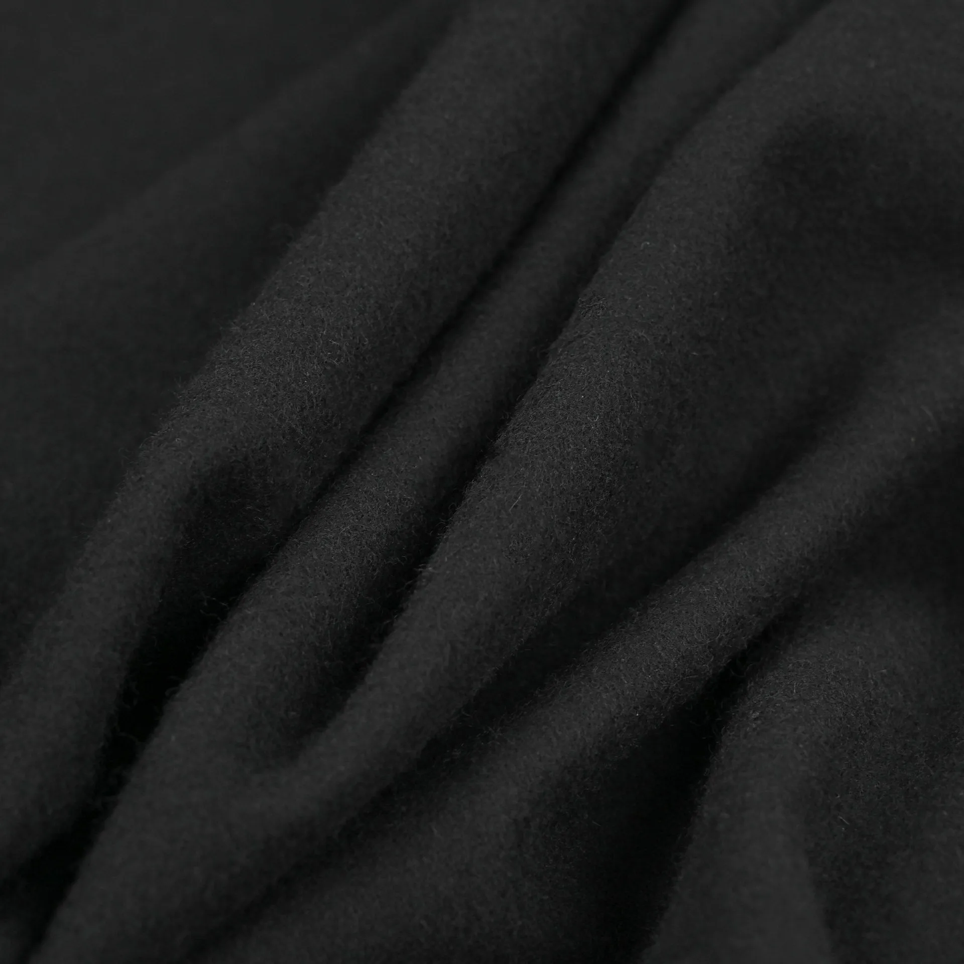 Black Melton Fabric 97768