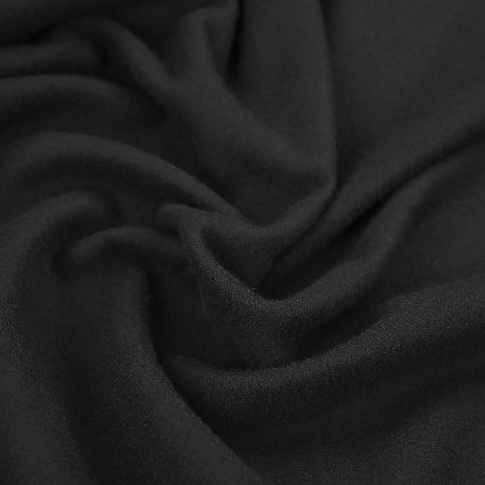 Black Melton Fabric 97768