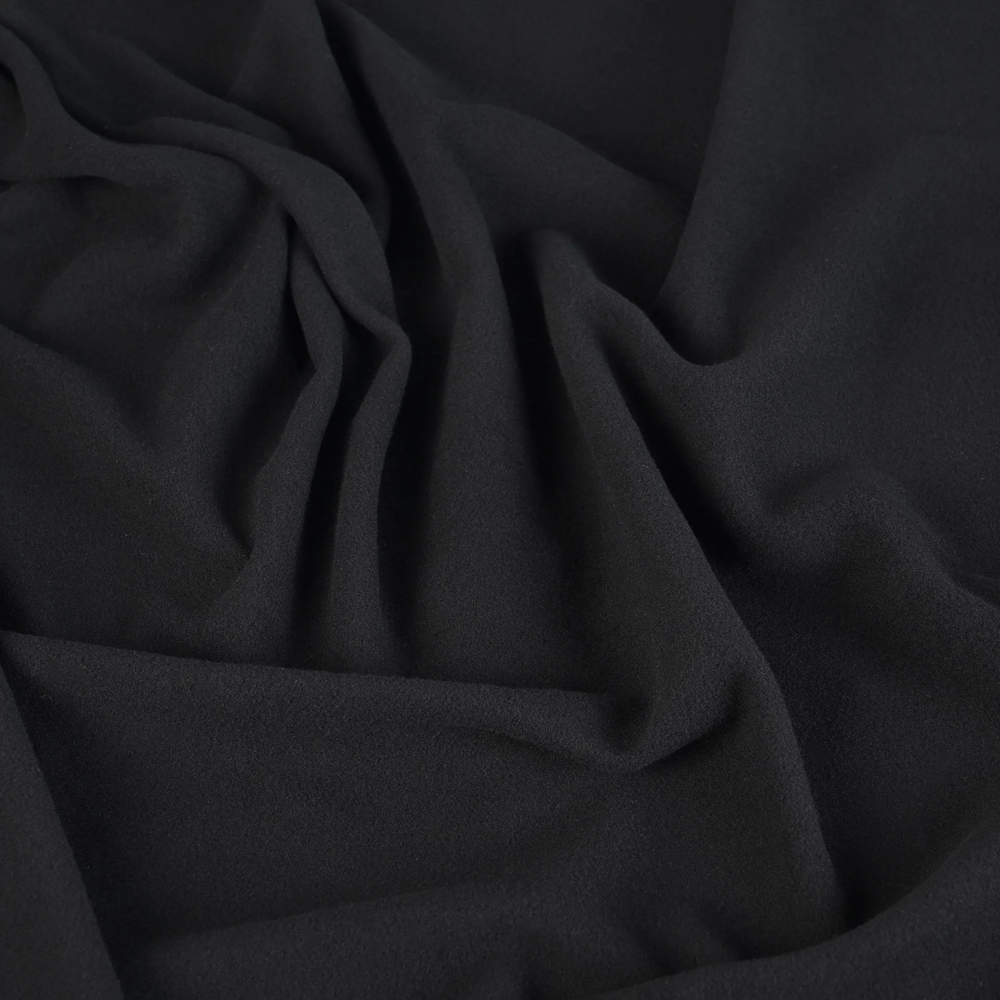 Black Polar Fleece Fabric 918