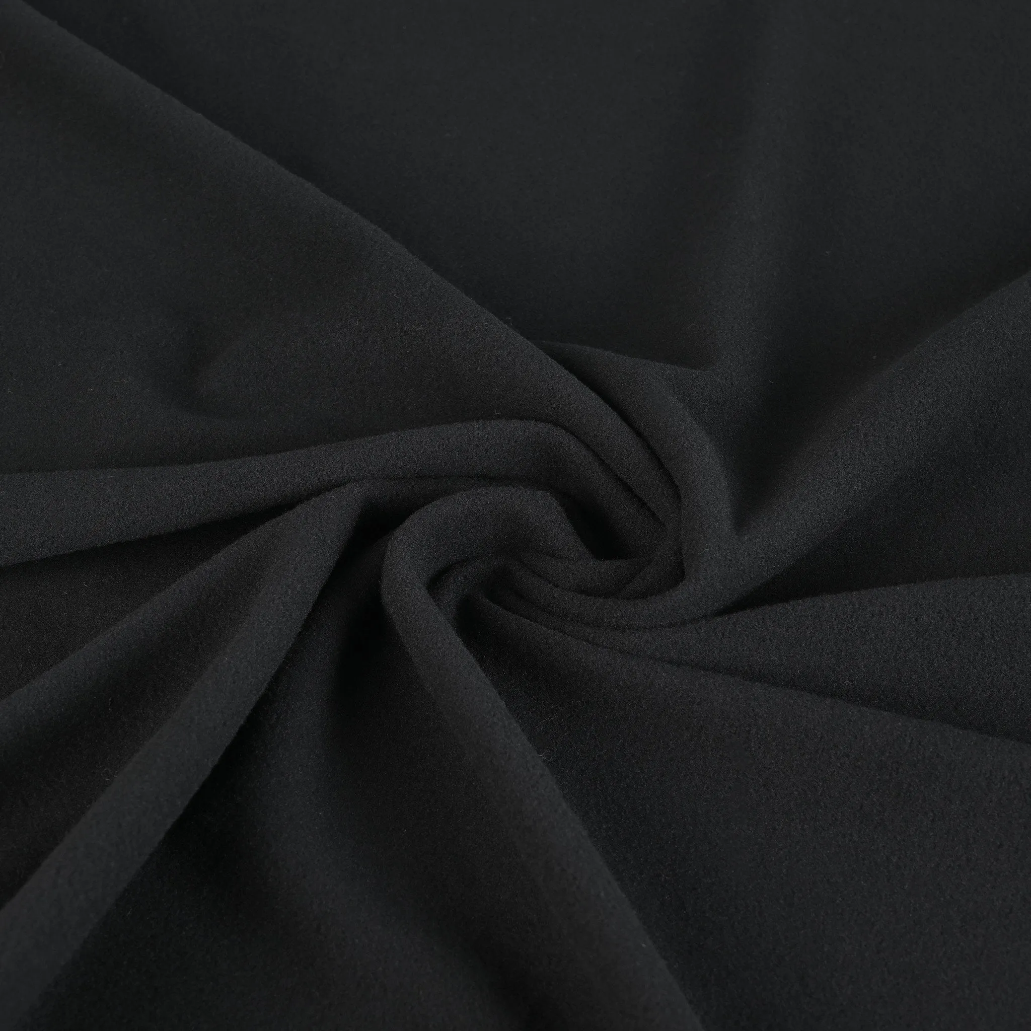 Black Polar Fleece Fabric 918