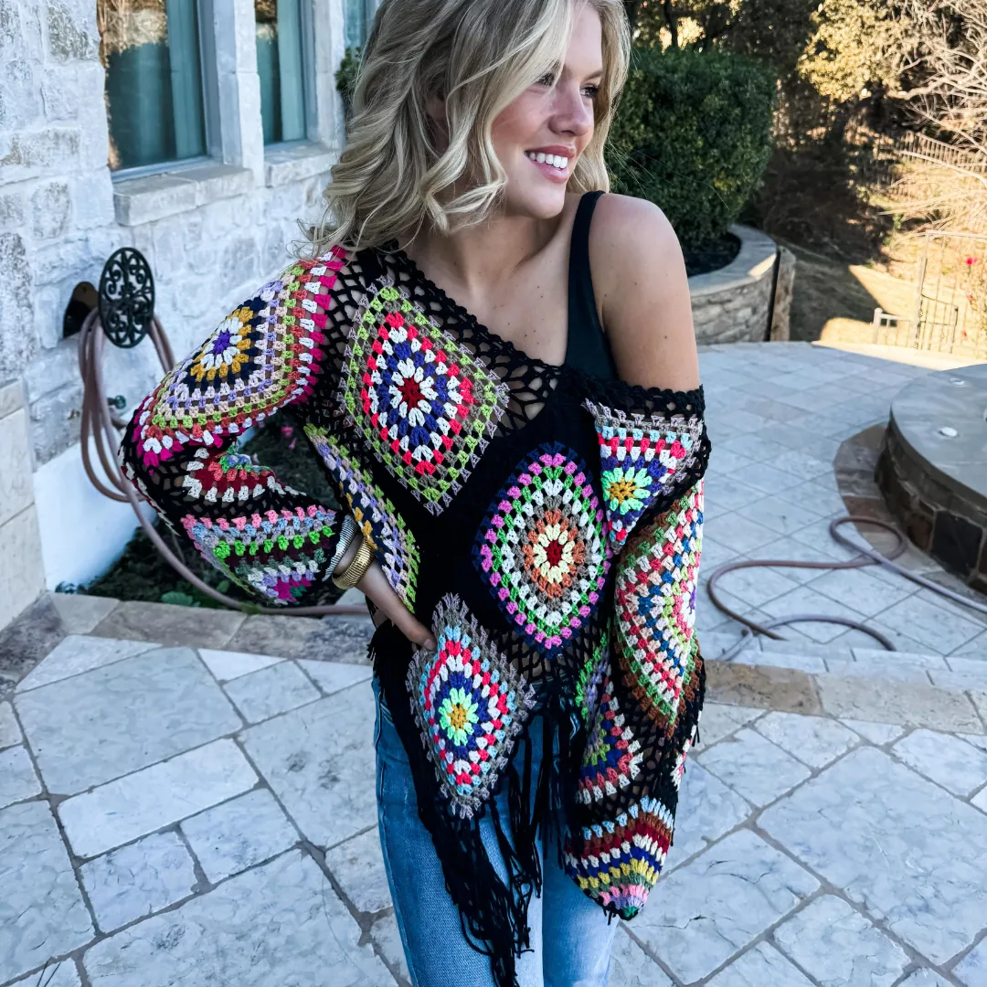 Boho Crochet Knit Top Pre-Order