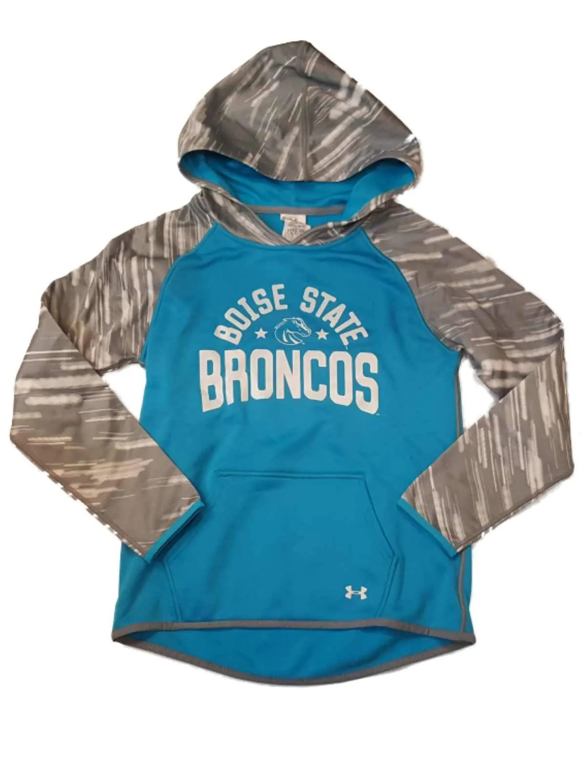 Boise State Broncos Under Armour Coldgear GIRLS Pullover Hoodie Sweatshirt (M)