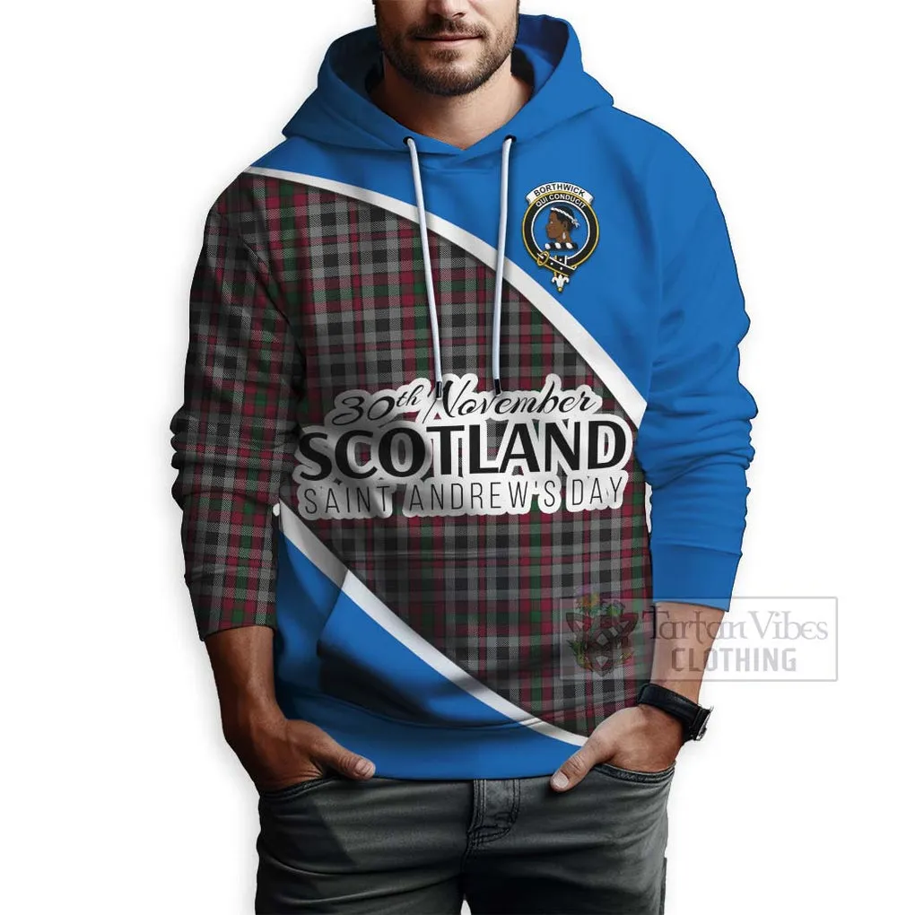 Borthwick Family Crest Tartan Hoodie Celebrate Saint Andrew's Day in Style