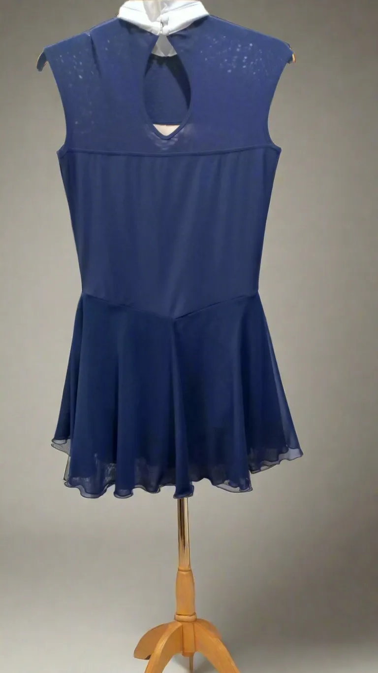 Boutique Step Up Skating Dress (NAVY BLUE)